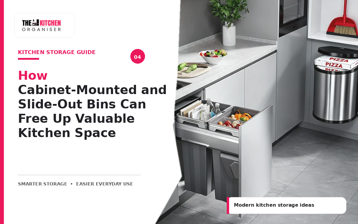How Cabinet-Mounted and Slide-Out Bins Can Free Up Valuable Kitchen Space